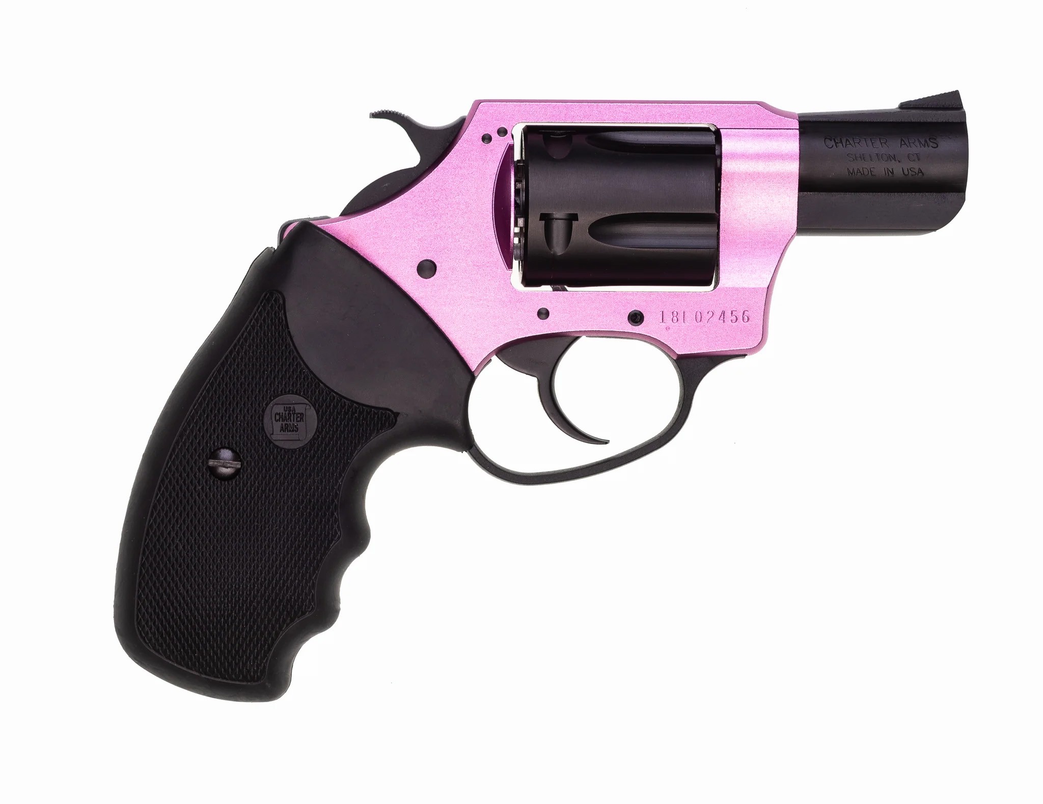 CHARTER ARMS THE PINK LADY .38 SPL. ALUMINUM 5 SHOT 2IN FIXED STANDARD PINK BLACK 53835 - Win Repeating Arms Promotion